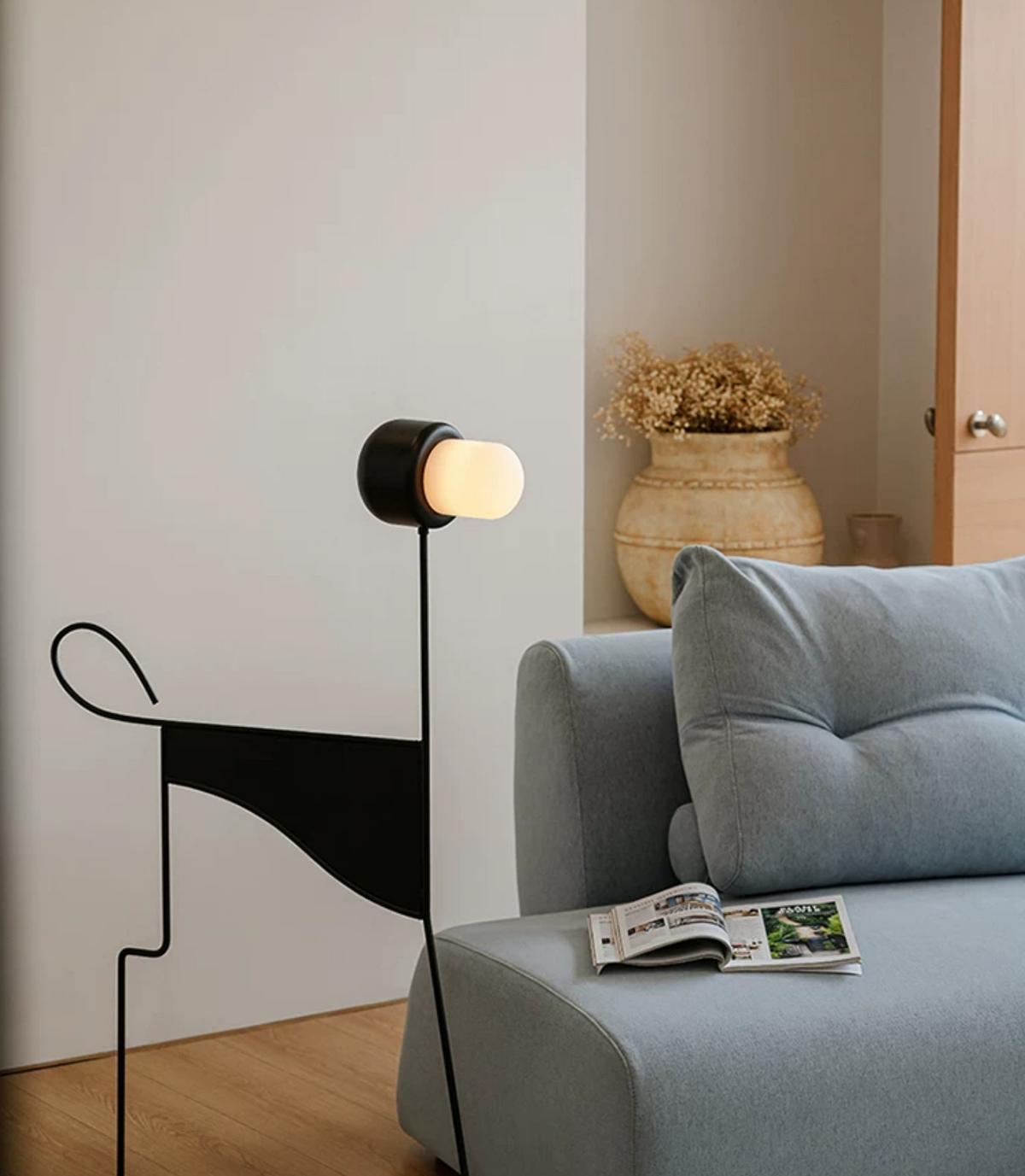 Pavlo Sculptural Dog Floor Lamp