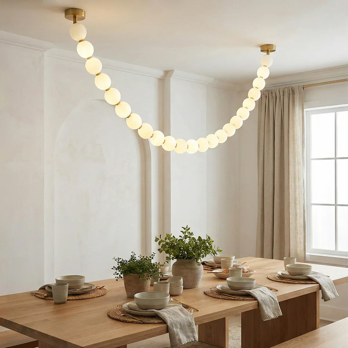 Pearl Necklace Chandelier