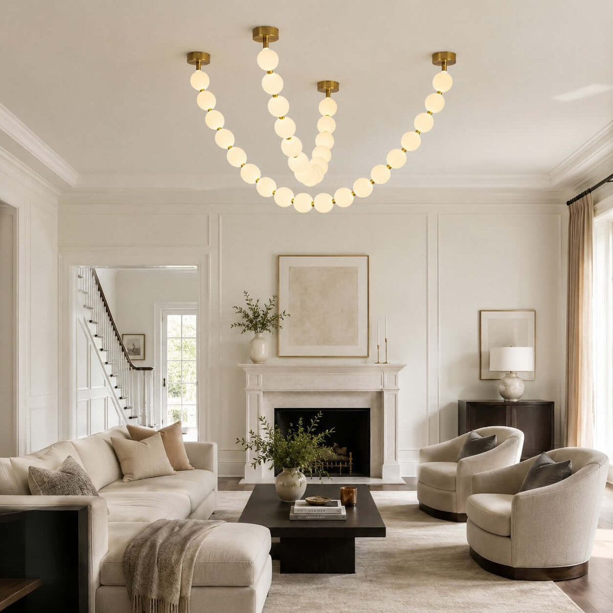 Pearl Necklace Chandelier