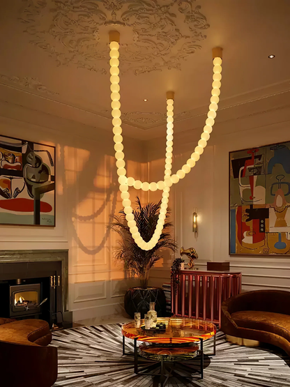 Pearl Necklace Chandelier