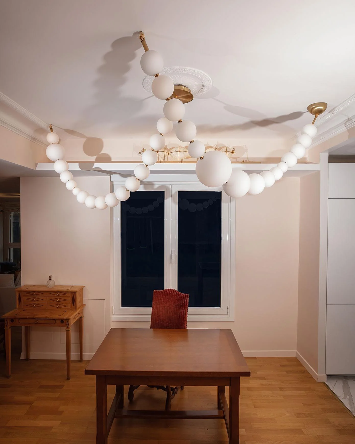 Pearl Necklace Chandelier