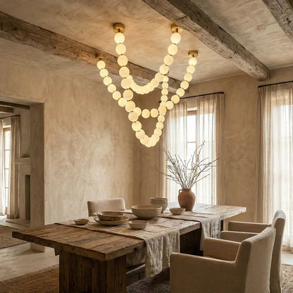 Pearl Necklace Chandelier