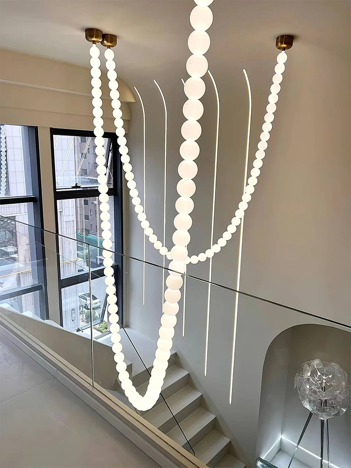 Pearl Necklace Chandelier