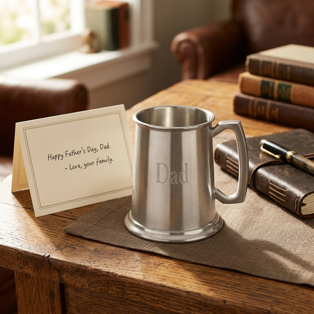 Pewter Tankard with Satin Matte Finish