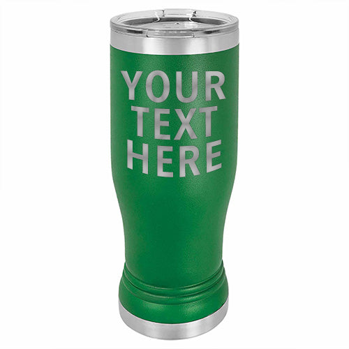 Stainless Steel Pilsner Tumbler | 14 oz | Customizable | RCK Creations & More