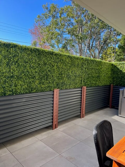 Dark Green Boxwood Artificial Hedge 30×30in – UV Resistant – Commercial Grade