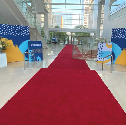 Plush Carpet Runners | Red