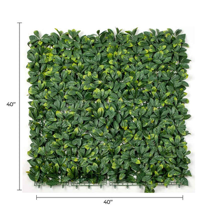 Laurel Artificial Vertical Garden Green Wall Panel 40×40in 11 SQ FT – UV Resistant – Commercial Grade