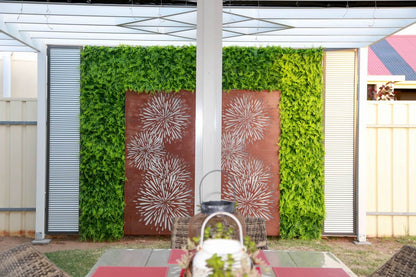 Lush Fern Artificial Vertical Garden Green Wall Panel 40×40in 11 SQ FT – UV Resistant – Commercial Grade