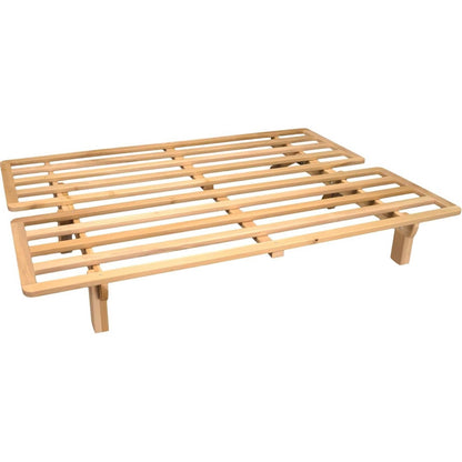Queen size Solid Wood Futon Sofa Bed Frame - Made in the USA