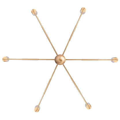 Radiant 6-Light Industrial Traditional Dimmable Chandelier