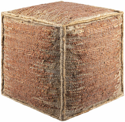 Rhuddlan Jute Rust Pouf