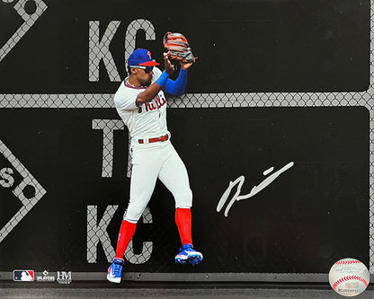 Johan Rojas Double Play Catch Philadelphia Phillies Autographed 16" x 20" Spotlight Baseball Photo
