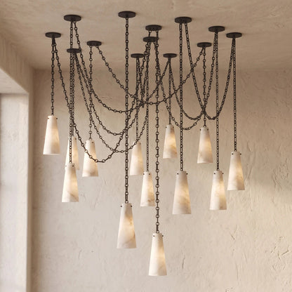 Romilly Alabaster Chain Chandelier