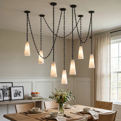 Romilly Alabaster Chain Chandelier