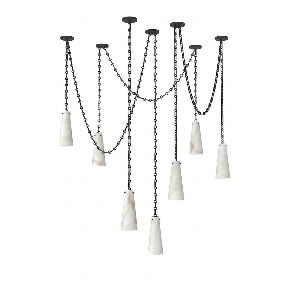Romilly Alabaster Chain Chandelier
