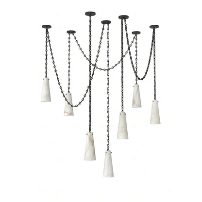 Romilly Alabaster Chain Chandelier