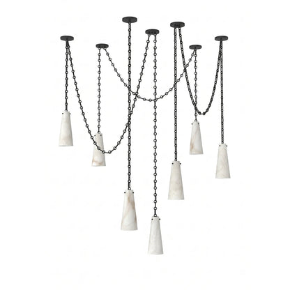 Romilly Alabaster Chain Chandelier