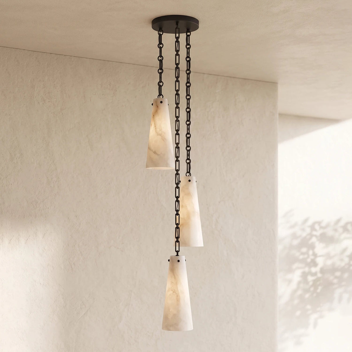 Romilly Alabaster Chain Chandelier