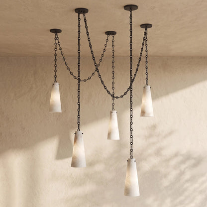 Romilly Alabaster Chain Chandelier