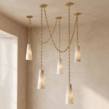 Romilly Alabaster Chain Chandelier