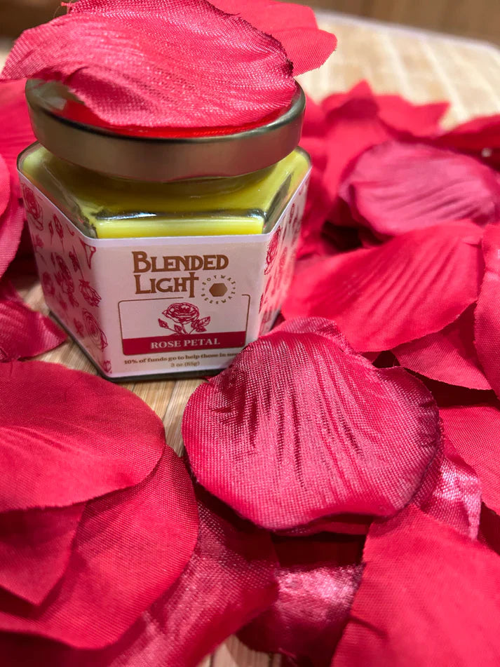 Rose Scented Candle | Multiple Sizes | Blended Light