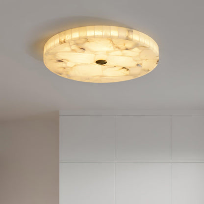 Round Mosaic Alabaster Ceiling Lamp