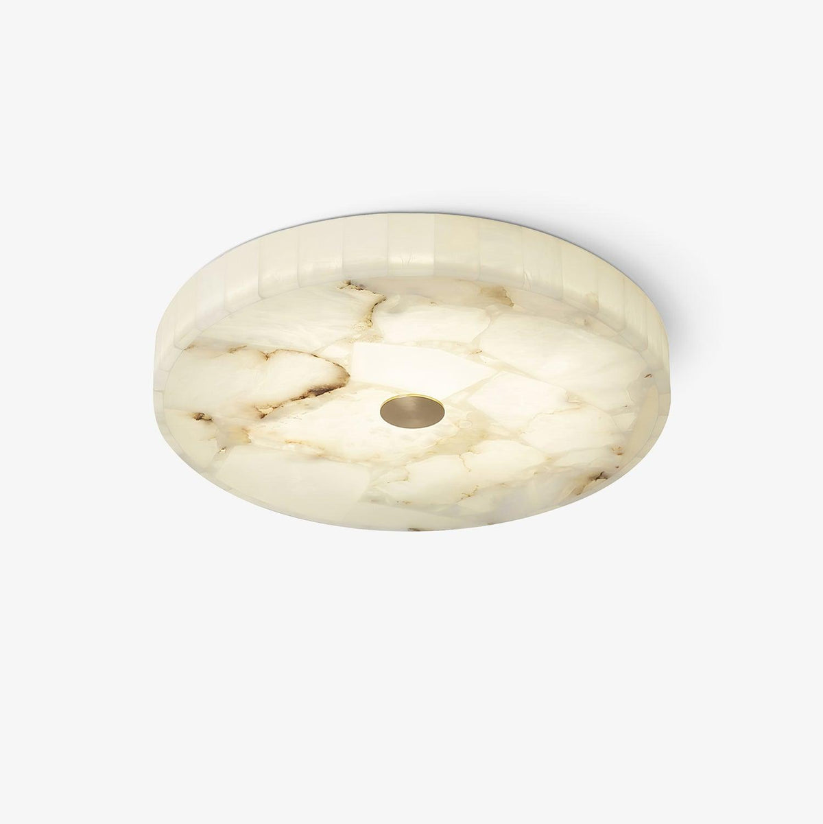 Round Mosaic Alabaster Ceiling Lamp