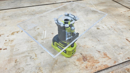 Rectangle Shaped Trim Router Plate, No tabs - Choose your router!