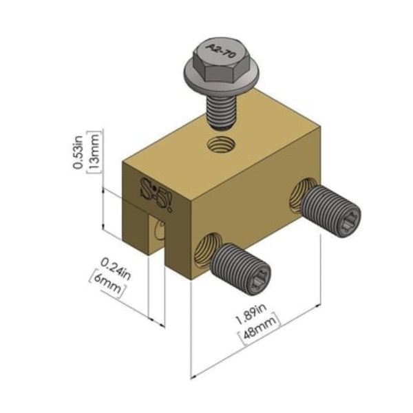 S-5-B Brass Metal Roof Clamps