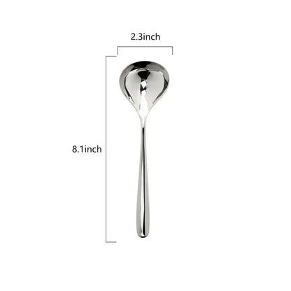 DecorBites™ 304 Stainless Steel Small Gravy Ladle - 21cm/8.1inch | Dishwasher Safe Sauce Spoon