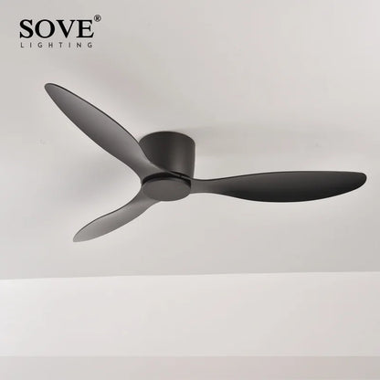 DecorBites™ 17cm White DC Ceiling Fan with Remote Control - Simple and Ultra Thin