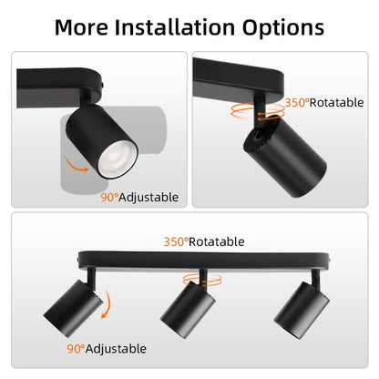 DecorBites™ LED Track Spot Light GU10 Bulb Replacement Spotlight for Bedroom Corridor Shop