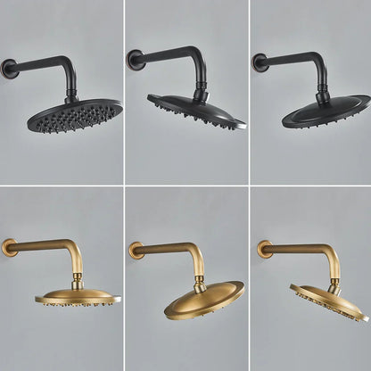 DecorBites™ Brass 8" Rainfall Shower Faucet Set Wall Mounted Mixer System for Bath