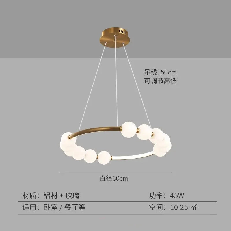 DecorBites™ Circle Ring LED Pendant Lights for Elegant Home Decor