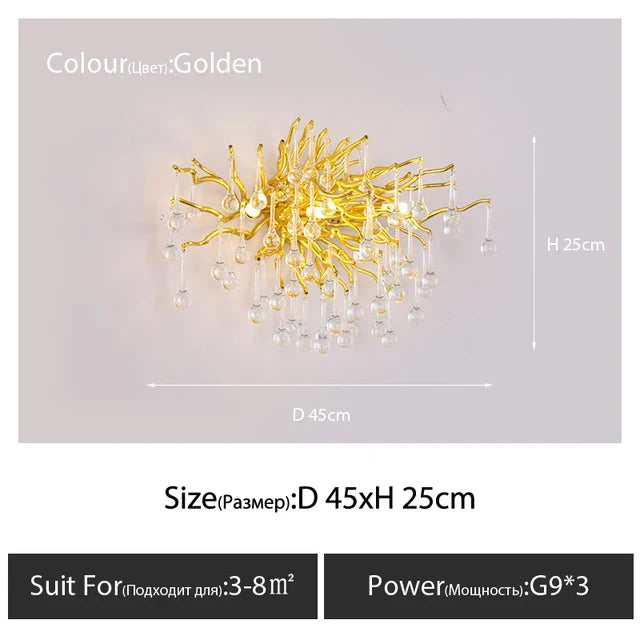 DecorBites™ Crystal Ceiling Chandelier - Luxury Lighting for Modern Spaces