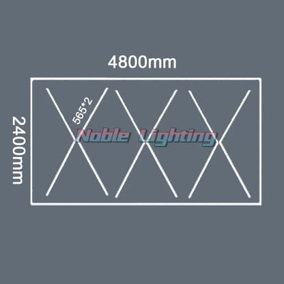 DecorBites™ Hexagon Honeycomb LED Garage Ceiling Light