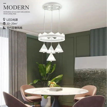 DecorBites™ Elegant 4-Head LED Dining Table Chandelier
