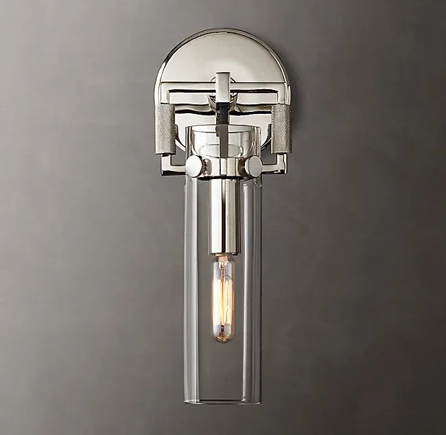 DecorBites™ Glass Wall Lamp Industrial Style Retro Sconce for Bedroom Study Loft Dining Room
