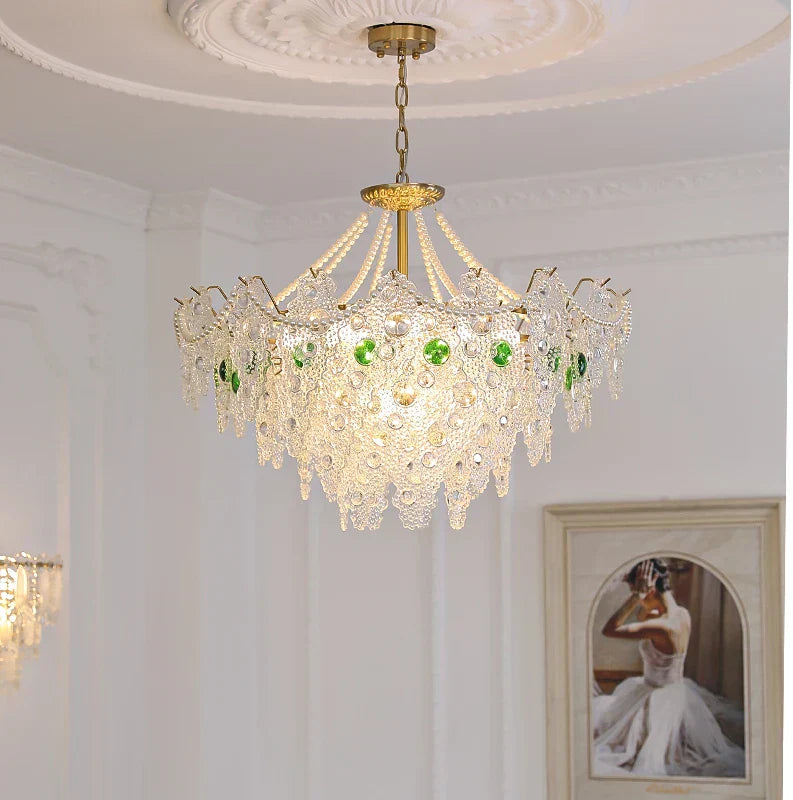 DecorBites™ Crystal Chandelier: Elegant Retro Lighting for Bedroom, Dining, Living Room & Cloakroom