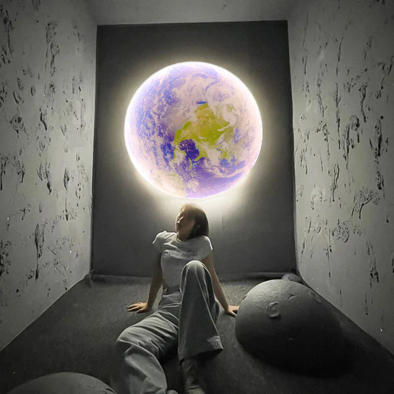 DecorBites™ Creative Moon Earth LED Wall Lamp for Modern Living Spaces