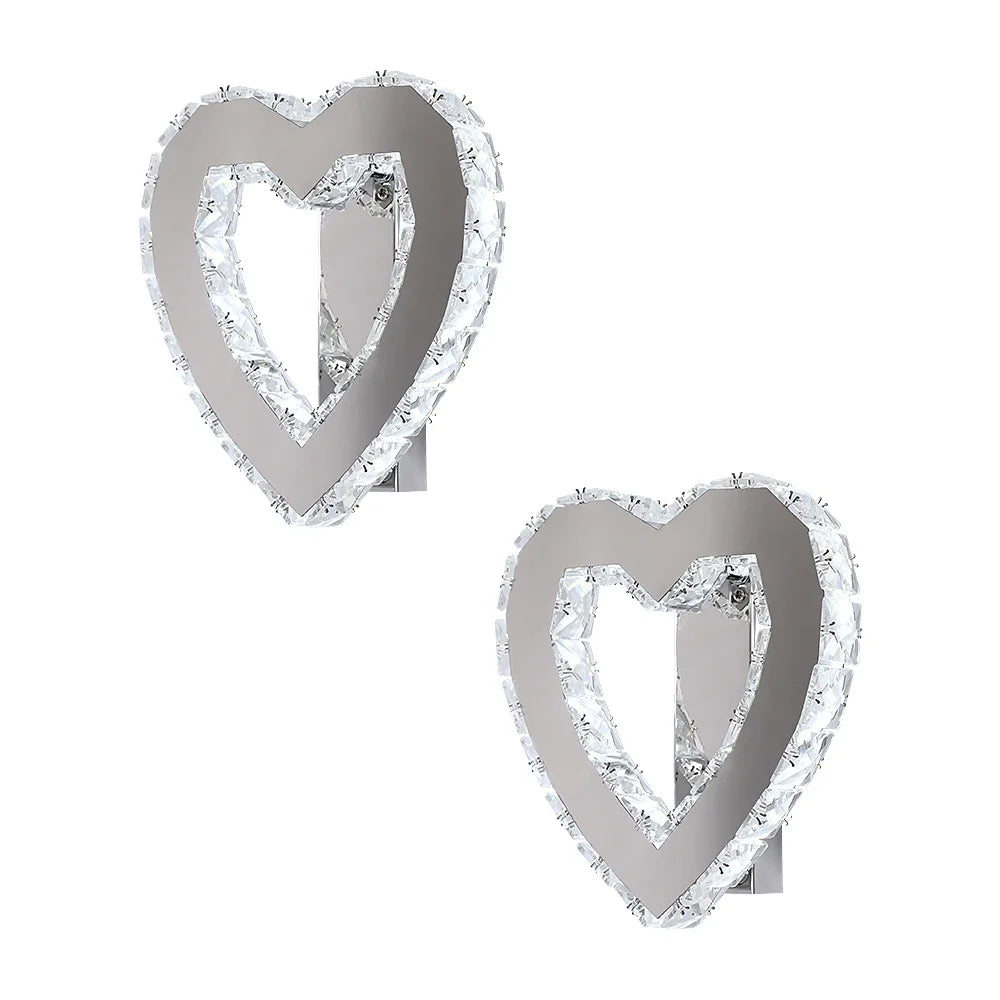 DecorBites™ Crystal LED Wall Sconce: Modern Minimalist Lighting for Living Room, Bedroom, Hallway