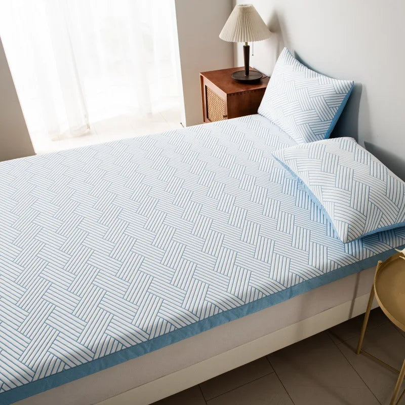 DecorBites™ Cooling Ice Bean Mesh Embroidered Maternal Child Grade Soft Mattress