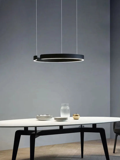 DecorBites™ LED Ring Chandelier for Home Decor - Modern Nordic Style Lighting