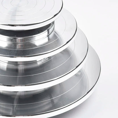 DecorBites™ Aluminum Alloy Turntable for Clay Sculpture Platform Pottery Wheel Rotation