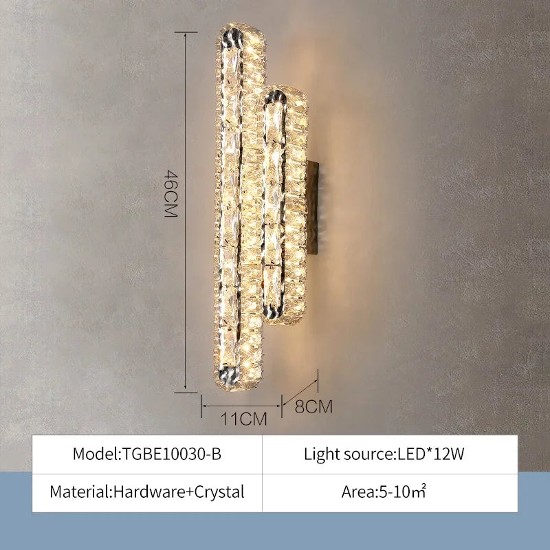 DecorBites™ Crystal Ceiling Chandelier Light - Modern Luxury Dimmable LED Luminaire