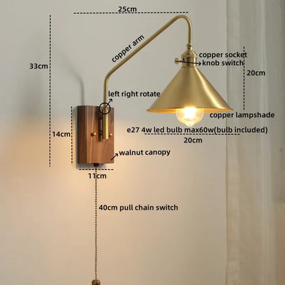 DecorBites™ Copper Ceramic LED Wall Lamps Modern Style for Bedroom Living Room Bar