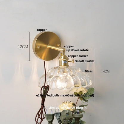 DecorBites™ Clear Glass LED Wall Light - Modern Nordic Design