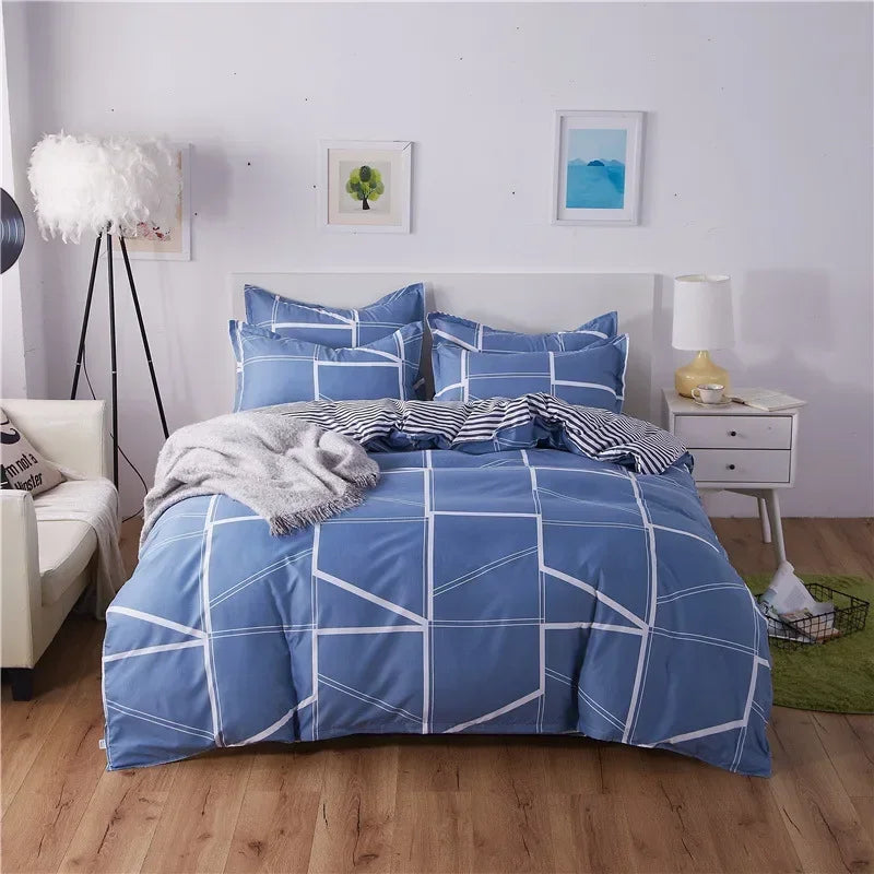 DecorBites™ Cartoon King Size Duvet Set 220x240 with Pillowcase - Skin Friendly & Comfortable