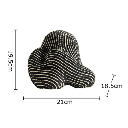 DecorBites™ Abstract Ceramic Rockery Sculpture Ornament for Aesthetic Desk Decoration